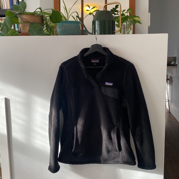 Patagonia Women’s Re-Tool half snap pullover fleece - black - M - Picture 2 of 7